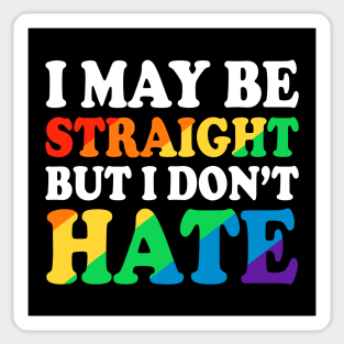 Straight No Hate Sticker